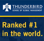 Thunderbird Ranked #1 International Business School for MBA